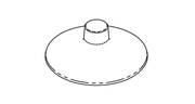 CAST Top for Small China Hat Area/Path Light (CCH1CB) | CCH1TA