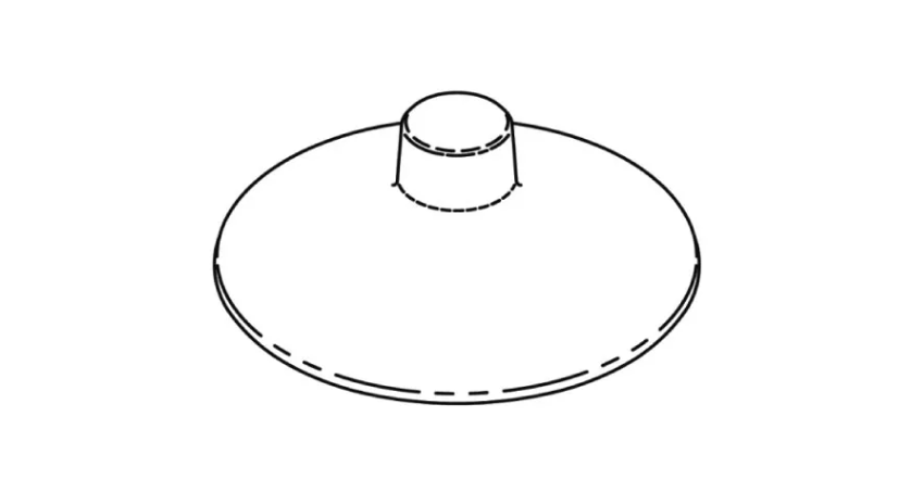 Product Display Visual of the SKU: CCH2TA for Marketing of theCAST Top for Large China Hat Path Light (CCH2CB) | CCH2TA