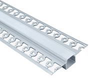 10 pieces of 4 ft or 8 ft Mud-In Aluminum Profile 57 x 13 mm with White Diffused Cover | LH-5713-SW