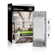 Jasco Z-Wave Plus In-Wall Smart Switch, White and Light Almond Paddles, 800S | 76596