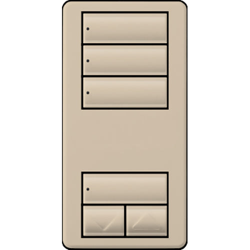 Lutron RadioRA 2 Wall-mount Designer Keypads (3 Scene with Raise/Lower Keypad) | RRD-W3S-XX