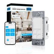 JascoPro Series Matter In-Wall Scene Controller Switch, 4 Button | 81914