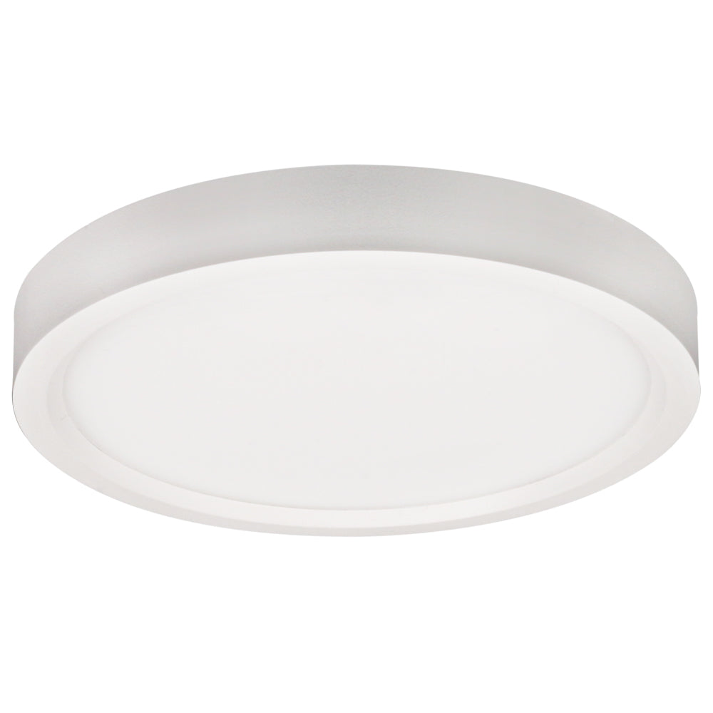 Product Display Visual of the SKU: ADS7R9-DTW-D-WH for Marketing of theLotus 7" Round White Surface Mount Edgelit 15W Dim To Warm Wet CRI 90+ | ADS7R9