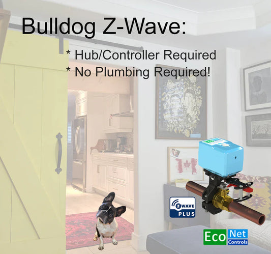 EcoNet Bulldog Z-Wave Plus Smart Water Valve Robot (Universal Retrofit) | EVC200-HC2LXL