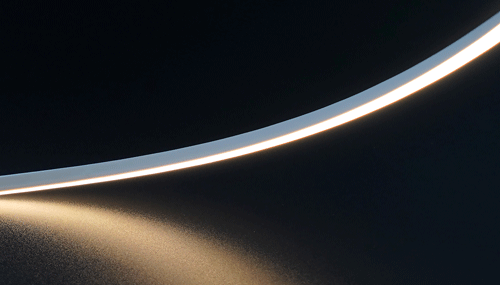 Mini Neonflex 4x6 mm LED 24V DC 3000K 3W/ft CRI 90+ IP67 16 ft | ES-FS2216C-266-24-Y-3K