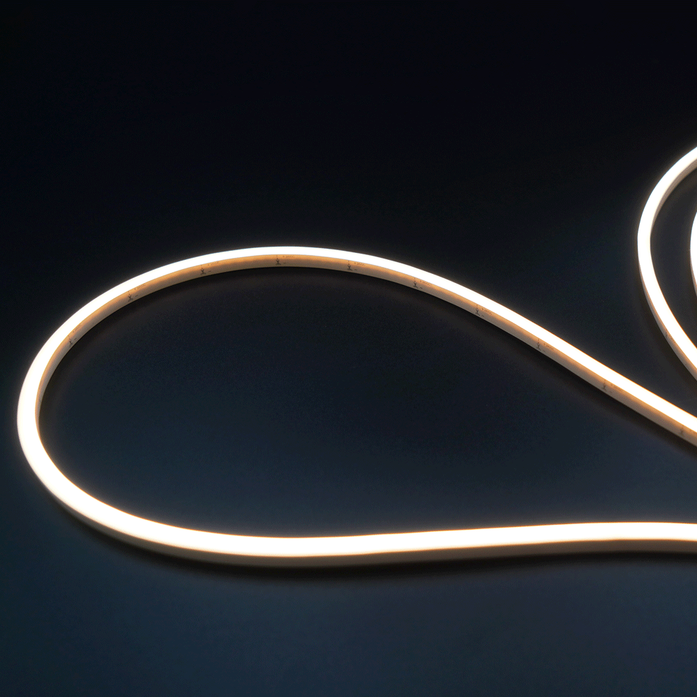 Product Display Visual of the SKU: ES-FS2216C-266-24-Y-3K for Marketing of theLotus Mini LED Neonflex 4x6mm 24V DC 3W/ft CRI 90+ IP67 | ES-FS2216C-266-24-Y-3K