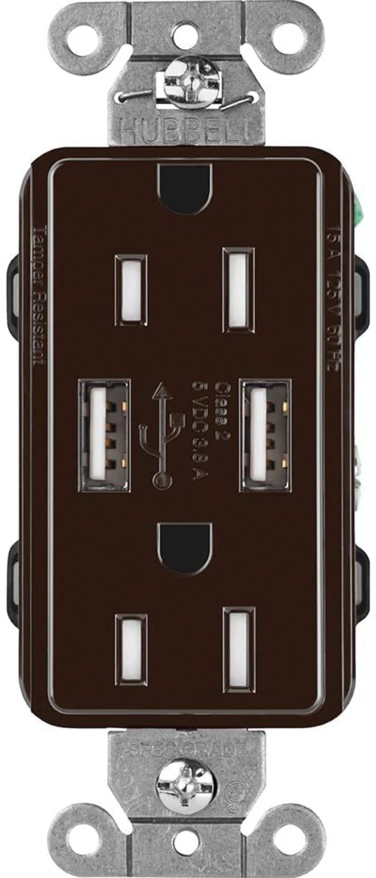 Lutron Tamper-Resistant USB Receptacles - 15A 125V | CAR-15-UBTR-XX