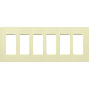 Lutron Claro 6-Gang Wallplate | CW-6-XX