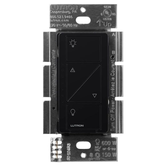 Lutron Caseta Wireless Smart Lighting Dimmer Switch, 120V, 150 W LED, Black