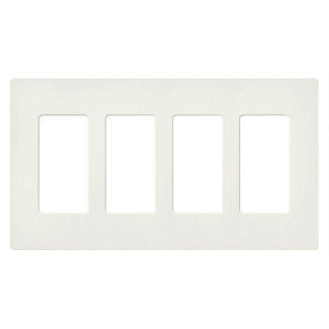 Lutron SC-4 Claro 4-Gang Screwless Wallplate | SC-4-XX