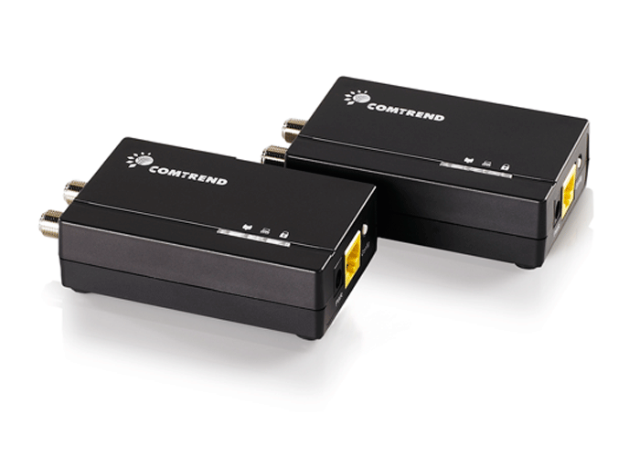 Product Marketing Image of Simply Secured SKU: GCA-6000-KIT by Vendor Comtrend Product 1200Mbps G.hn Ethernet over Coax Adapter (Set of 2) | GCA-6000-KIT