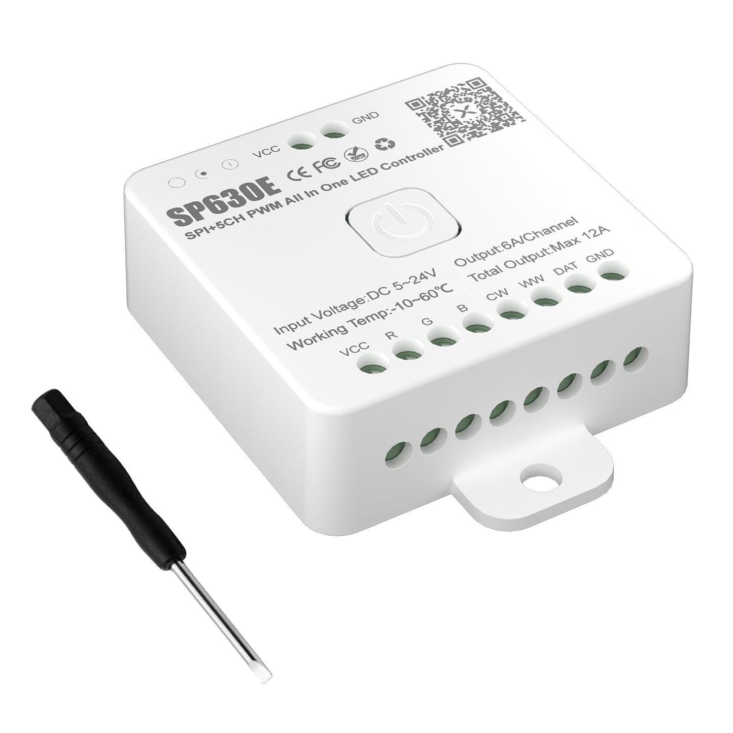 Lotus Universal PWM + SPI Controller for RGBTW Strips | SP630E