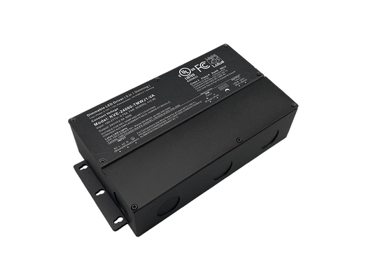 Lotus KVE-24060-TMWJ1-VA 60W 24V DC constant-voltage 5-in-1 dimmable Class 2 LED driver; 100-277V AC input, 2.5A output