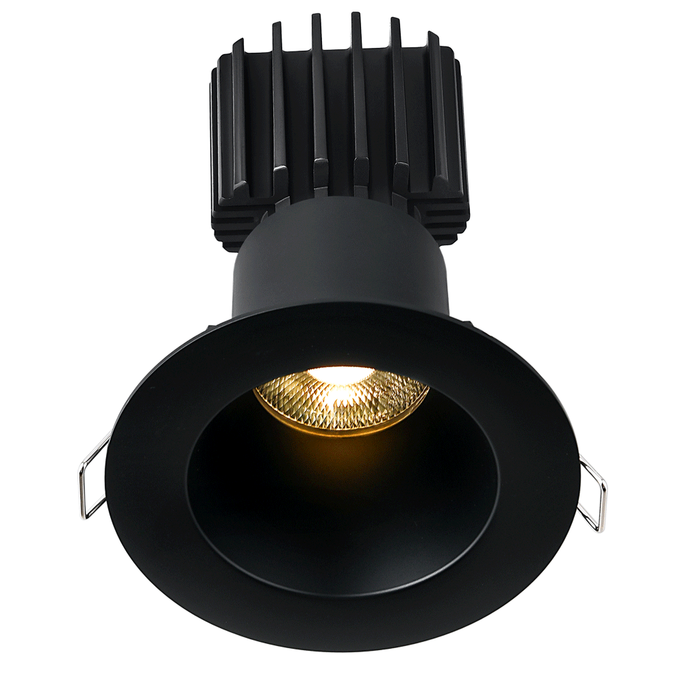 Tangra 3" Fixed Round Deep Regressed Wide Trim Black | L3F-RDW-BK