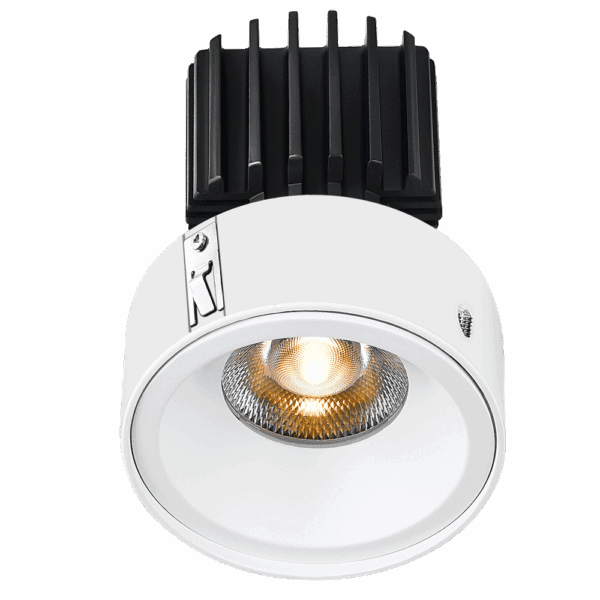 Lotus - Tangra 3" Fixed Round Recessed Invisible Flangeless White | L3F-RRF-WH