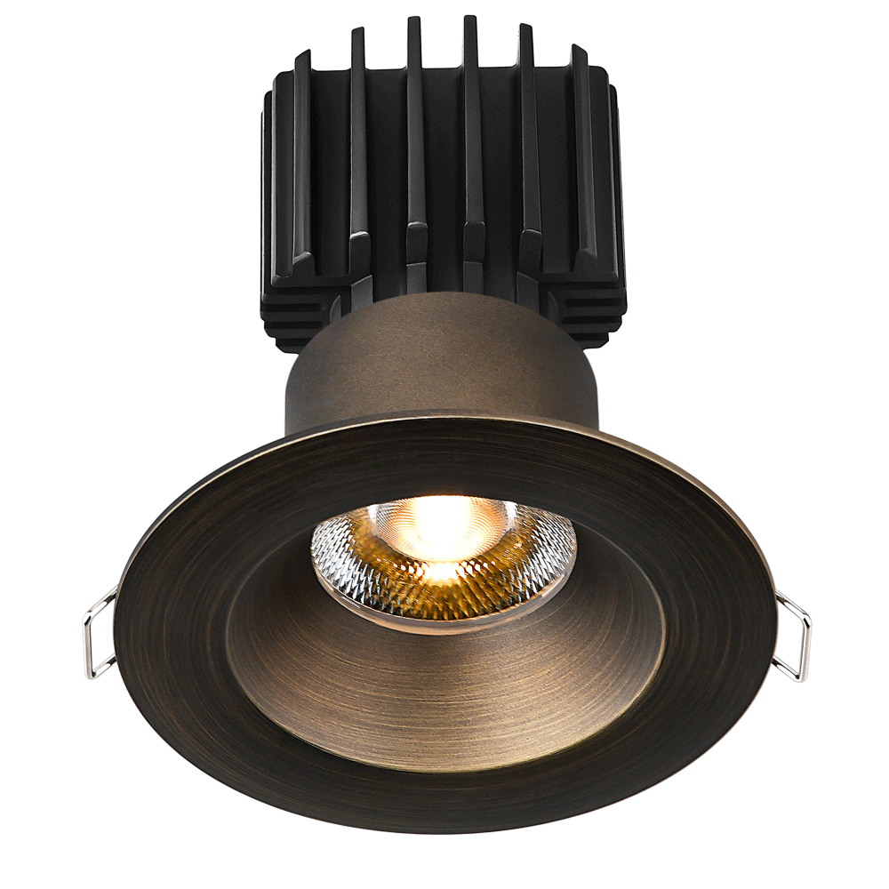 Lotus Tangra 3" Fixed Round Recessed Wide Trim Bronze | L3F-RRW-BR
