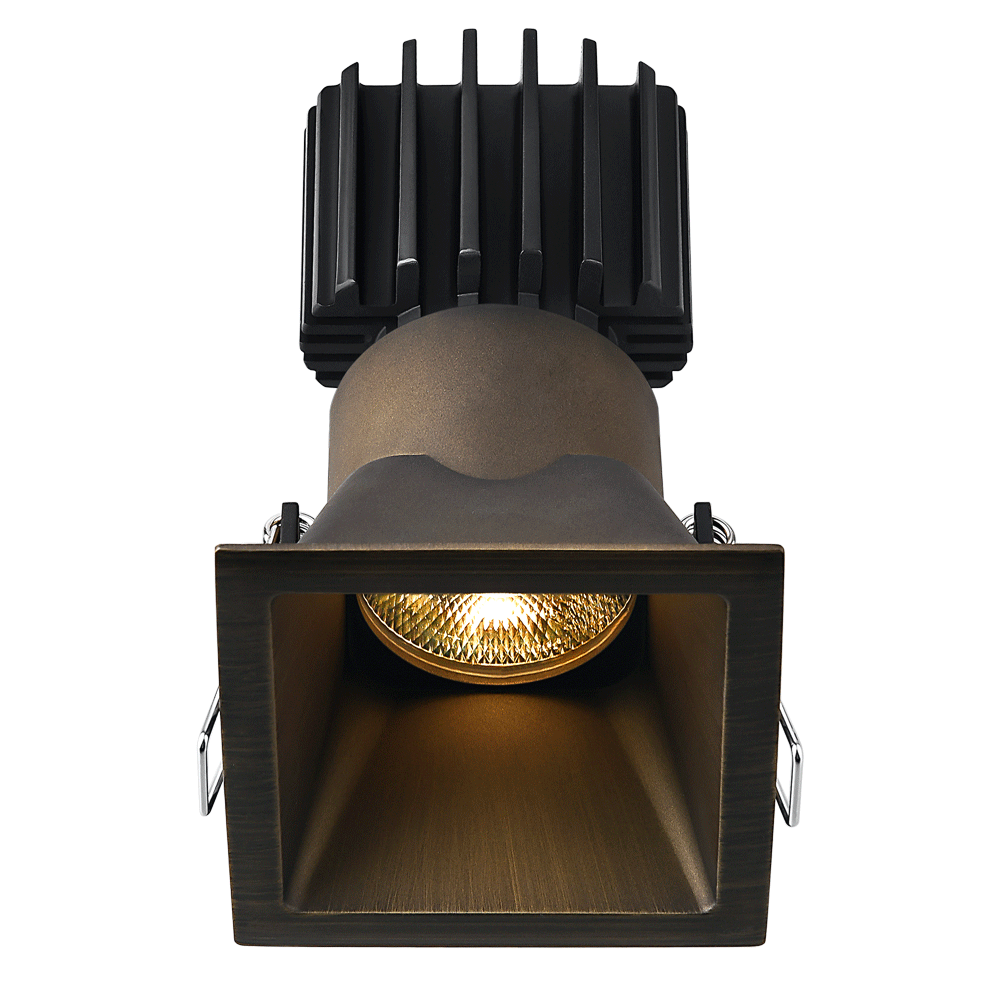 Lotus - Tangra 3" Fixed Square Deep Regressed Thin Trim Bronze | L3F-SDT-BR