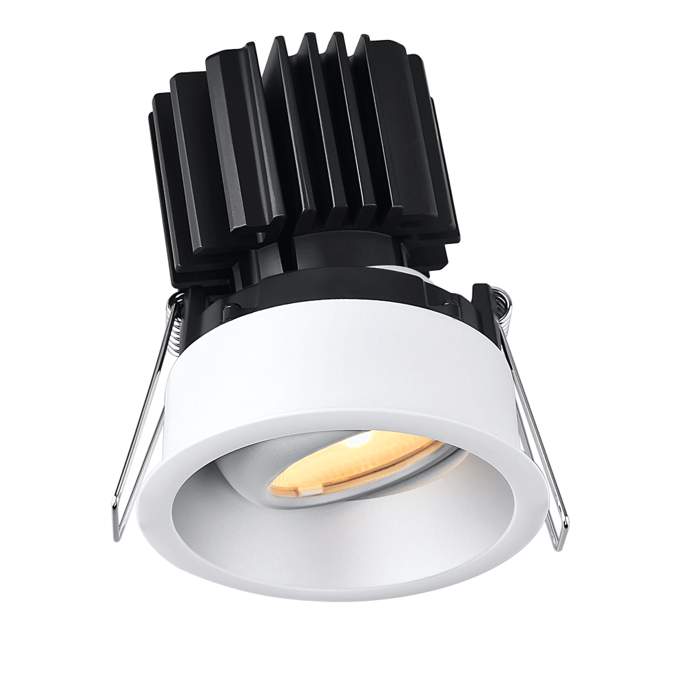 Lotus - Tangra 3" Gimbal Round Recessed Thin Trim Aluminum | L3G-RRT-AZ