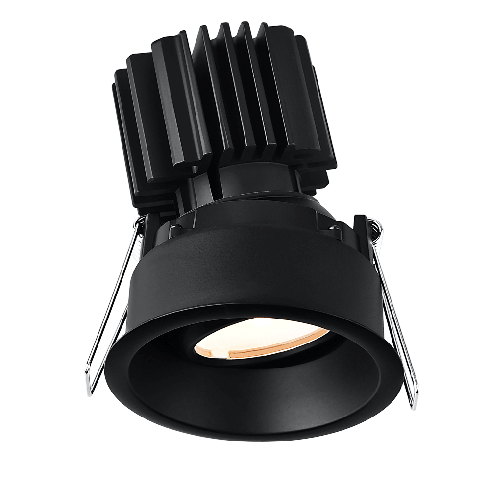 Lotus - Tangra 3" Gimbal Round Recessed Thin Trim Black | L3G-RRT-BK