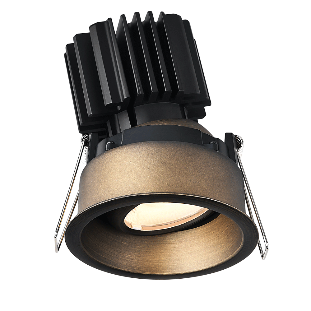 Lotus - Tangra 3" Gimbal Round Recessed Thin Trim Bronze | L3G-RRT-BR