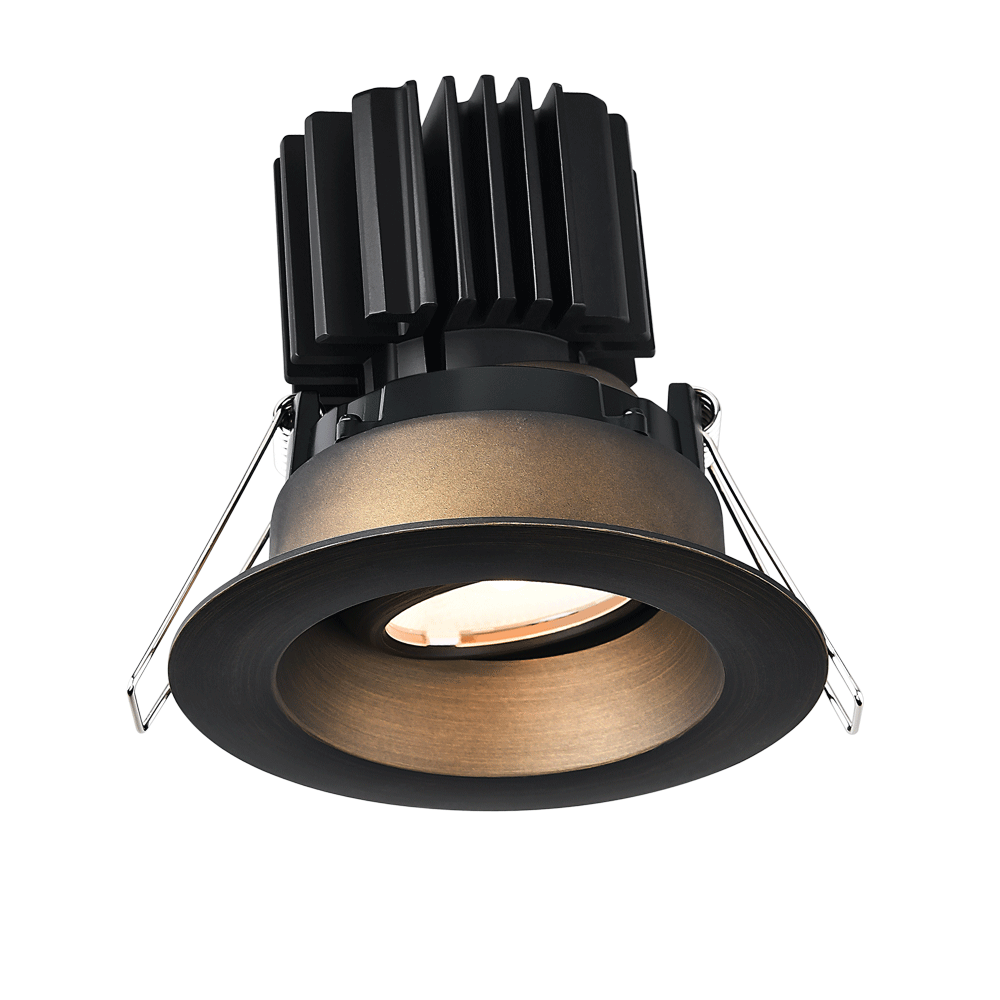 Lotus - Tangra 3" Gimbal Round Recessed Wide Trim Bronze | L3G-RRW-BR