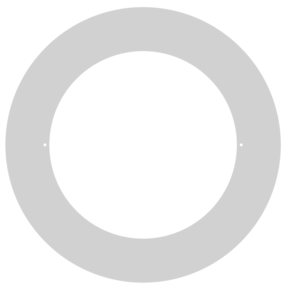 Product Display Visual of the SKU: LBL-10CGR-W for Marketing of theLotus 10" Goof Ring White OD 14 3/16" for TP120-347-RT9.5-C-DIM-G1-ES | LBL-10CGR-W