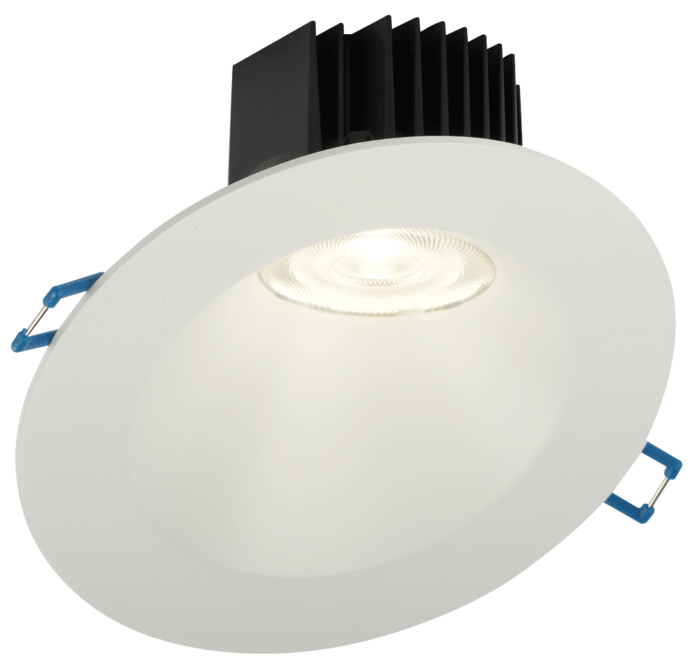 Product Display Visual of the SKU: LD3R-3018K-4RSL-BK for Marketing of theLotus 4" Round 30° Sloped Regressed LED 15W | LD3R-4RSL