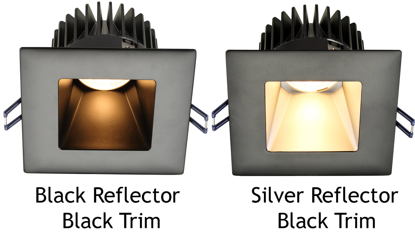 Product Display Visual of the SKU: 4S-BR-BT for Marketing of theLotus Square Black Reflector Black Trim for model LD4S | 4S-TRIM
