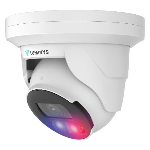 Luminys N5T-8DA2 N5-D 8MP LumiDeterrent IP Standard Turret 2.8 mm, IR, White-lights, Dual-mode for Canadian security dealers at SimplyControlled.ca