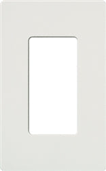 Lutron Nova T 1-Gang Architectural Wall Plate - Fits 1 Accessory | NT-R3-NFB