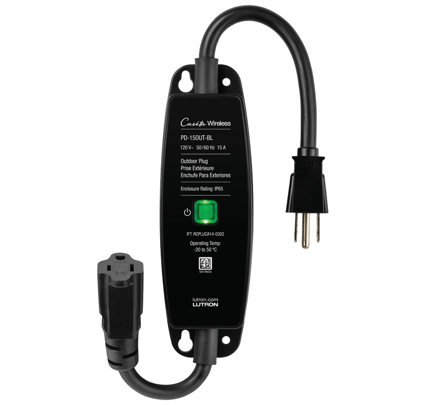 Lutron Outdoor Smart Plug | PD-15OUT-BL