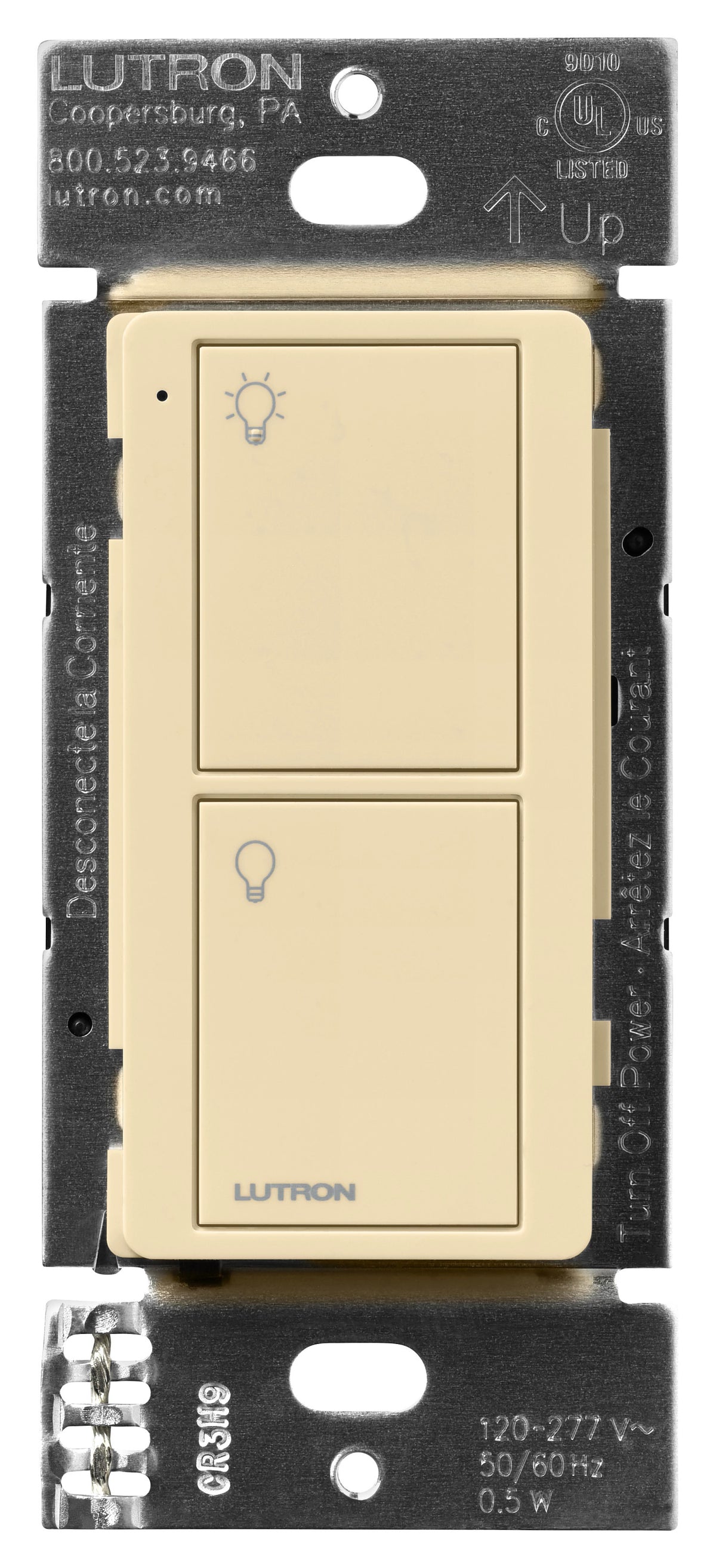 Lutron Pico Line-Powered Wireless Control, 2-Button, 120-277V | PJL-2B-XX-L01