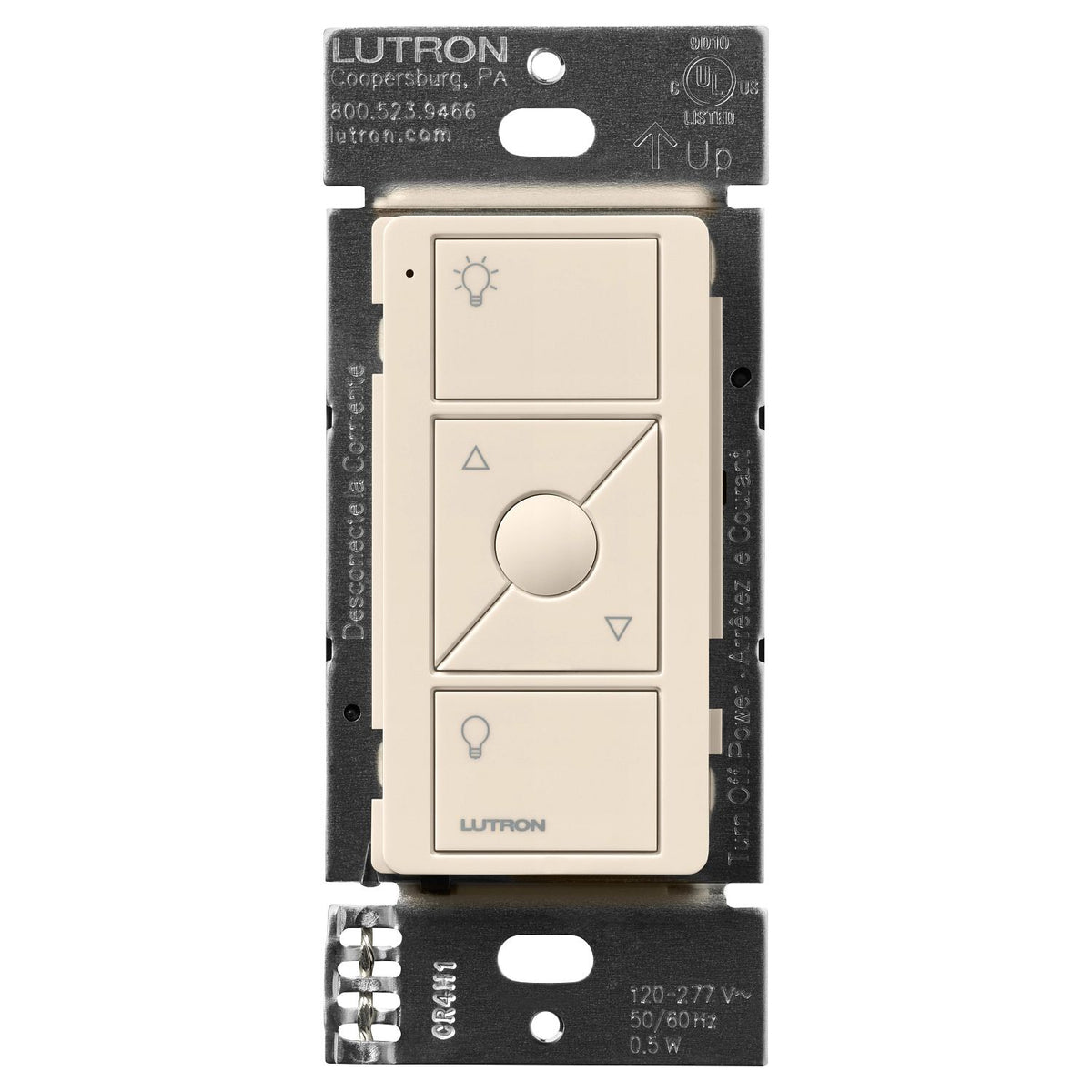 Lutron Pico Line-Powered Wireless Control, 3-Button with Raise/Lower & Preset | PJL-3BRL-XX-L01