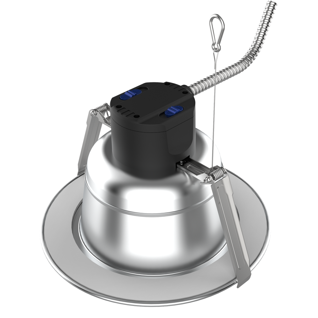 8" Aluminum Commercial Downlight | RENO-DL8-MW-DV-MCCT-AL
