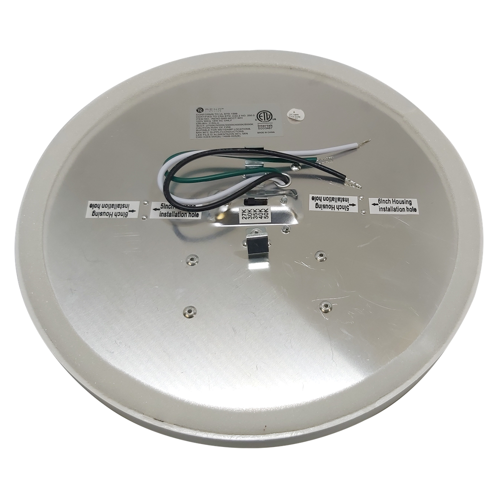 9" Slim Surface Round | RENO-S9R-MCCT-WH 18W