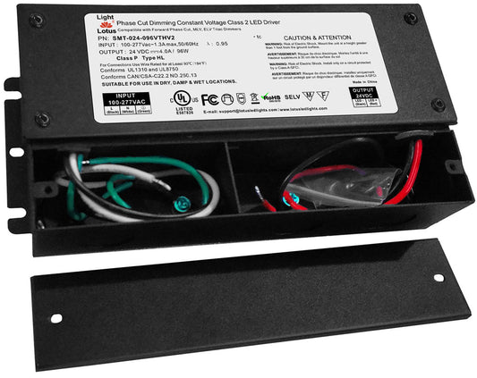 Lotus - 24V 5-in-1 Dimmable cULus Driver with Built-in Wiring Chambers 120-277V Wet | SMT-024-060VTDHV2