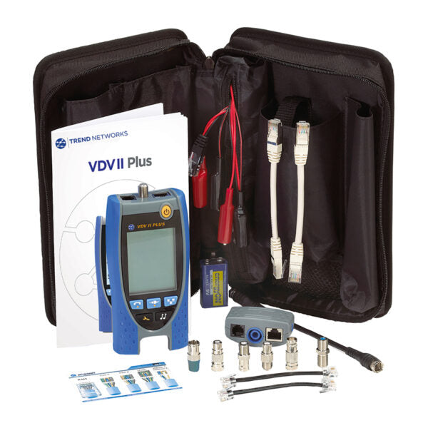 SimplyTEST VDV II Plus Data Cable Verifier with AnyWARE Cloud — Cat5e–Cat7, Coax | ST-158008