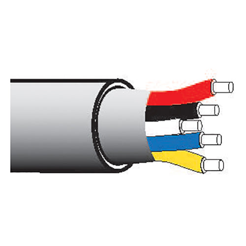 Lutron EcoSystem 5-Conductor Shielded Sensor Cable, Non-Plenum, White 1000 ft | C-CBL-522S-WH-1