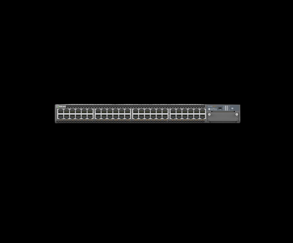 Product Marketing Image of Simply Secured SKU: POEJK-S48-3600 by Vendor Grid Networking Product Grid POE-Jack® 48-Port Ultra90 PoE++ Core Switch | 3600W Power Budget, 100G Uplinks | POEJK-S48-3600