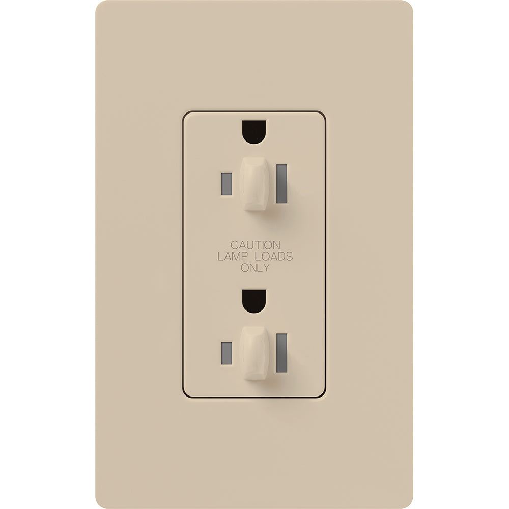 Lutron Dual Dimming Tamper-Resistant Receptacles - Satin Color 15A 120/125V | SCR-15-DDTR-XX