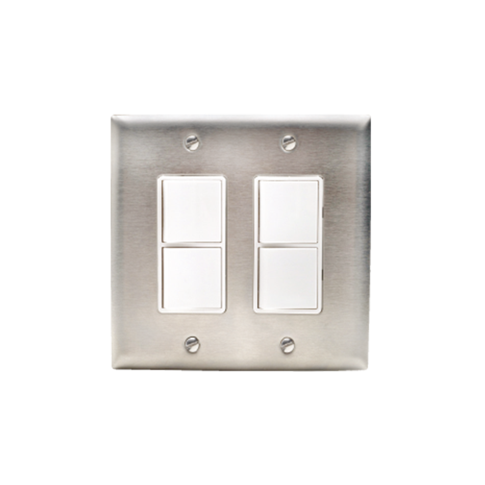 Eurofase EFDWPS dual duplex heater wall switch stainless steel