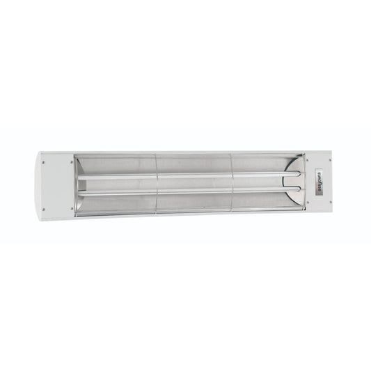 Eurofase EF40 39-inch quartz infrared heater — white-finish manufacturer front view (standard grille, not a decorative plate)