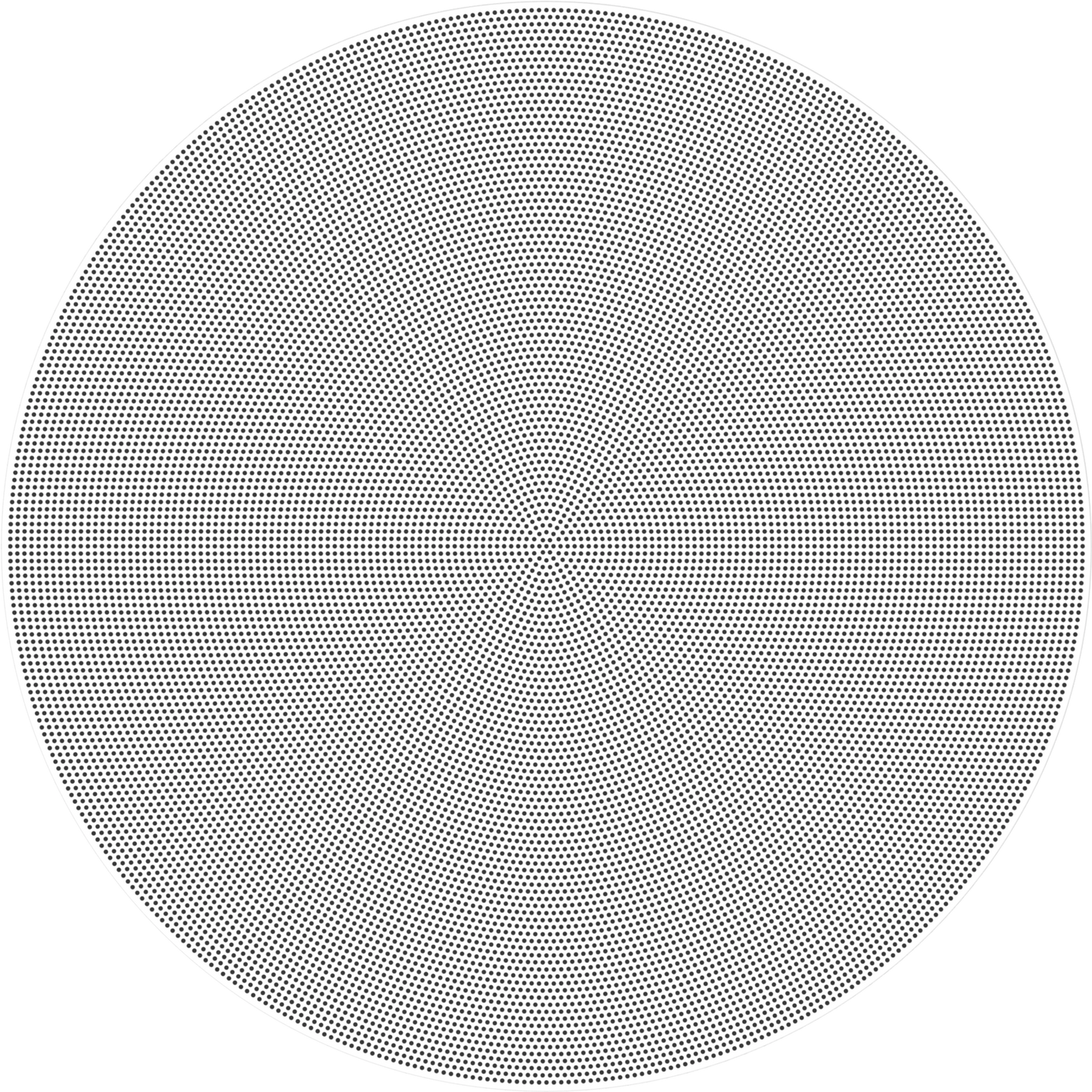 Grille 6" Round In-Ceiling Replacement | INCGRWW1