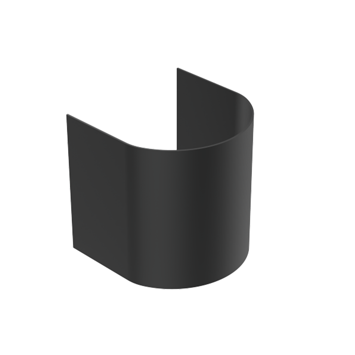 Clair Obscure - Round Cover for R31411 — Finish: Black