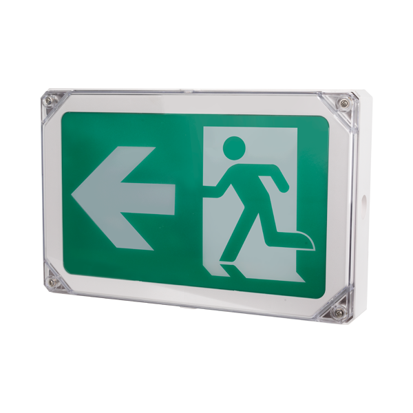 Emergency - WET Location Running MAN Sign - IP65 - 120MINS Battery Back UP - 120-347Vac - 24 Hour Recharge Time — Title: Default Title