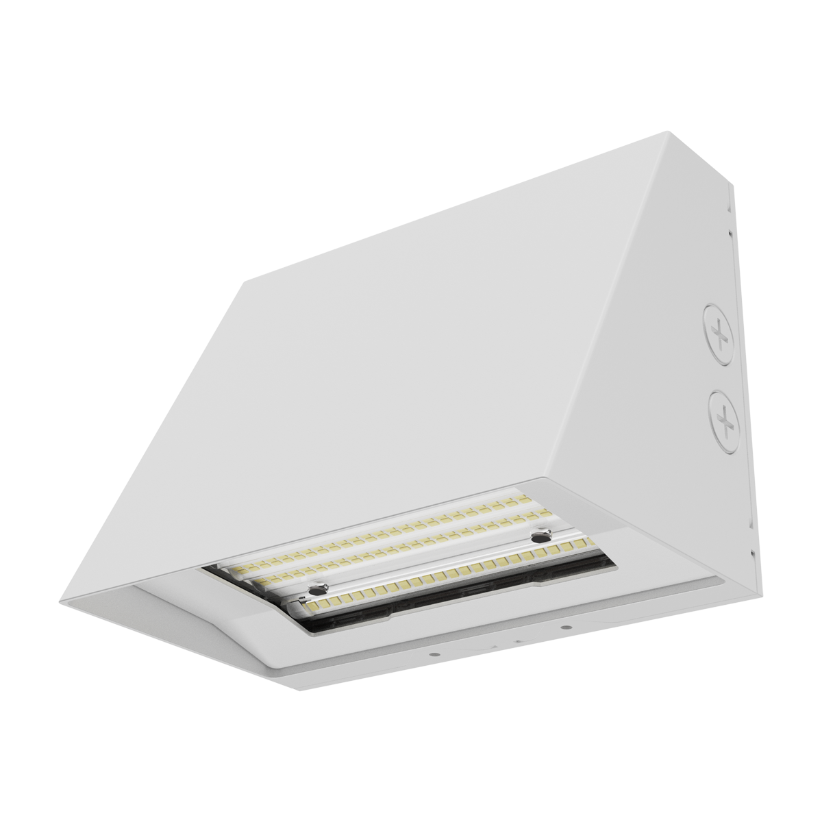 OPS - Architectural Slim Full Cut-off Wall Pack R1 | BeamFlex™ Adjustable Beam Angle: T2/T3/T4 | Selectable Wattage: 25/30/40W | Selectable CCT: 3000/4000/5000K | 140LM/W | 120-347V | Built-In Photocell — Color: White