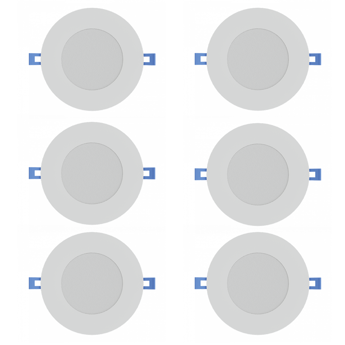 Product Display Visual of the SKU: RENO-4-S12W-MCCT-WH-6P for Marketing of theReno Value Pack 4" Slim Recessed Downlight | 6 Pack
12W | Selectable CCT 27/30/35/40/50K | 120V | White Finish | RENO-4-S12W-MCCT-WH-6P