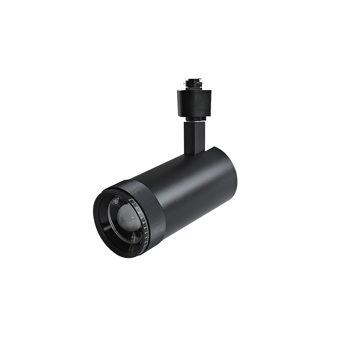 Story - 20W Track Head | Selectable CCT 2700/3000/3500/4000/5000K | TRIAC Dimming | CRI 93 | J-Type | Zoomable Degree Adjustable | 120V — Color: Black