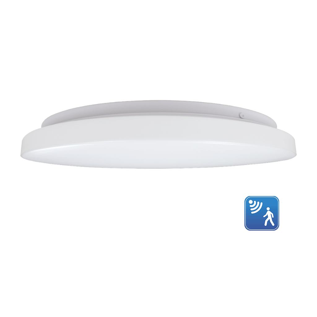 Luma - 10" Flushmount Fixture with Integrated Microwave Sensor - Selectable Wattage 10/12/16W - 680/1020/1360 lm - Selectable CCT 27/30/35/40/50K -... — Size: 15"