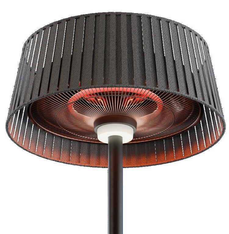 Vellura carbon heater and dark fabric shade detail; colour/size is representative, use selected 49924 variant SKU